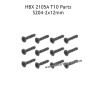 HBX 2105A T10 RC Car Parts KBHO2X12mm Countersunk Self Tapping Screws S204
