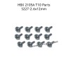 HBX 2105A T10 RC Car Parts PWTHO2.6X12mm Flange Head Self Tapping Screws S227
