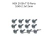 HBX 2105A T10 RC Car Parts PWTHO2.3X12mm Flange Head Self Tapping Screws S240