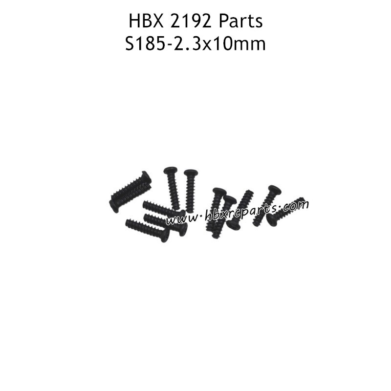 HBX 2192 RC Car Parts PBHO2.3X10mm Pan Head Tapping Screws S185 HBX 2192 RC Car Parts PBHO2.3X10mm Pan Head Tapping Screws S185
