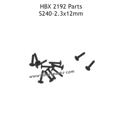 HBX 2192 RC Car Parts PWTHC2.3X12mm Flange Head Tapping Screws S240