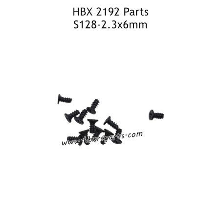 HBX 2192 RC Car Parts KBHO2.3X6mm Countersunk Tapping Screws S128