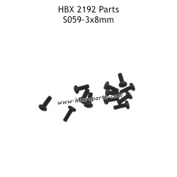 HBX 2192 RC Car Parts BMHO3X8mm Pan Head Screws S059