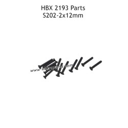 HAIBOXING HBX 2193 Parts KBHO2X12mm Countersunk Tapping Screws S202