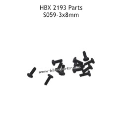 HAIBOXING HBX 2193 Parts BMHO3X8mm Pan Head Screws S059