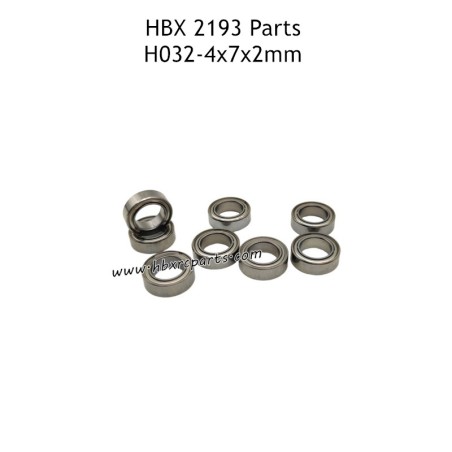 HAIBOXING HBX 2193 RC Car Parts 4X7X2mm Ball Bearing H032