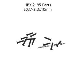 HBX 2195 Parts KBHO2.3X10mm Countersunk Tapping Screws S037