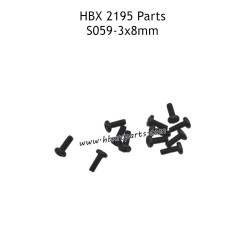HBX 2195 Parts BMHO3X8mm Pan Head Screws S059