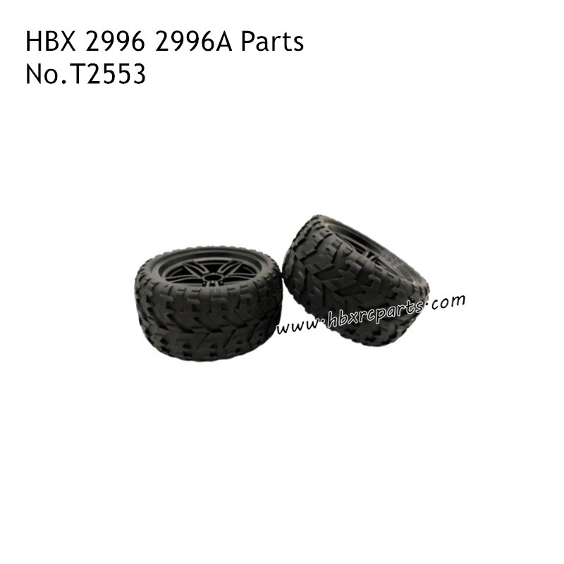 HAIBOXING HBX 2996 2996A RC Car Parts Wheel Complete 2pcs T2553 HAIBOXING HBX 2996 2996A RC Car Parts Wheel Complete 2pcs T2553