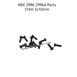 HAIBOXING HBX 2996 2996A Parts BMHO3X10mm Pan Head Screws S104