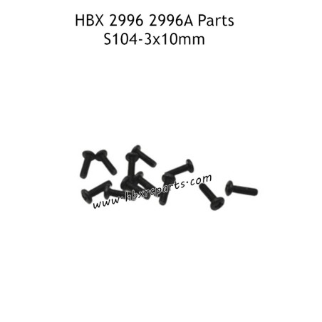 HAIBOXING HBX 2996 2996A Parts BMHO3X10mm Pan Head Screws S104