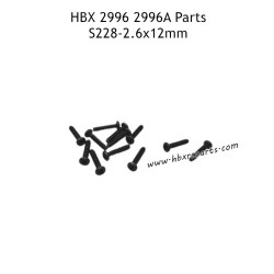 HAIBOXING HBX 2996 2996A Parts BBHO2.6X12mm Pan Head Self Tapping Screws S228