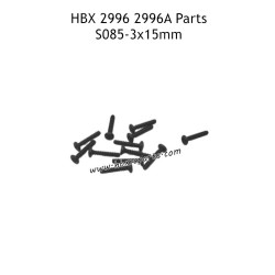 HAIBOXING HBX 2996 2996A Parts 3X15MM Pan Head Self Tapping Screws S085