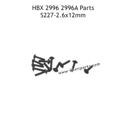 HAIBOXING HBX 2996 2996A Parts 2.6X12mm Flange Head Self Tapping Screws S227