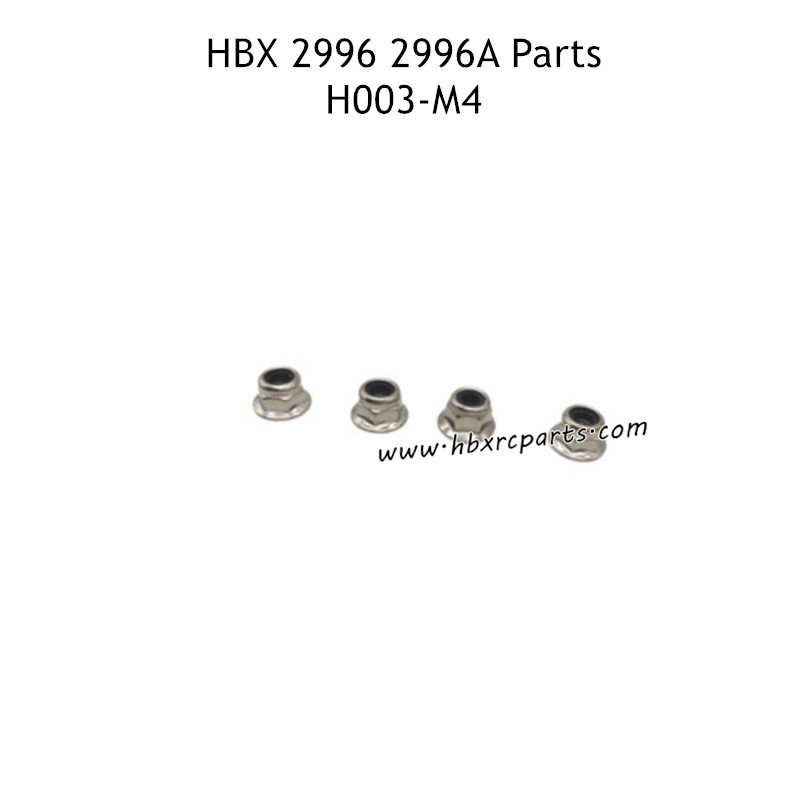 HAIBOXING HBX 2996 2996A Parts M4 Wheel Flange Lock Nut H003 HAIBOXING HBX 2996 2996A Parts M4 Wheel Flange Lock Nut H003