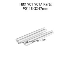 HBX 901A Parts 3x47mm Front and Rear Lower Suspension Arm Inside Hinge Pins 90118