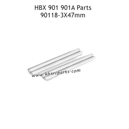 HBX 901A Parts 3x47mm Front and Rear Lower Suspension Arm Inside Hinge Pins 90118