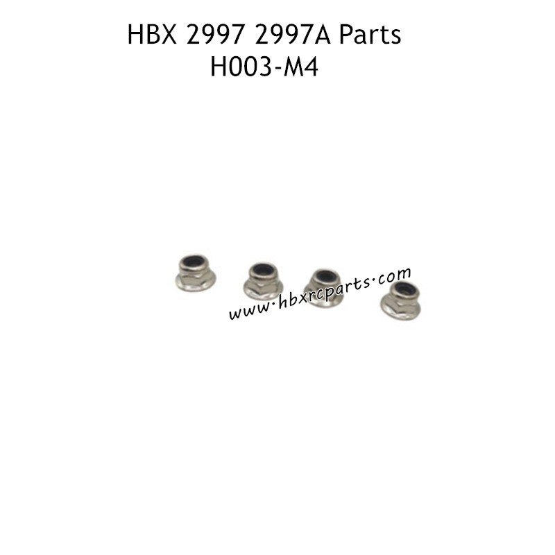 HAIBOXING HBX 2997 2997A Parts M4 Wheel Flange Lock Nut H003 HAIBOXING HBX 2997 2997A Parts M4 Wheel Flange Lock Nut H003