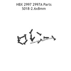 HAIBOXING HBX 2997 2997A Parts 2.6X8MM Pan Head Self Tapping Screws S018