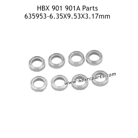 HAIBOXING HBX 901A RC Car Parts 6.35X9.53X3.17mm Ball Bearings 635953