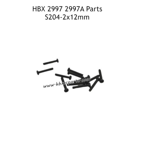 HAIBOXING HBX 2997 2997A Parts PBHO2X12mm Pan Head Self Tapping Screws S204