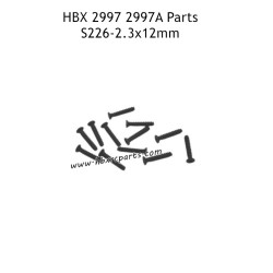 HAIBOXING HBX 2997 2997A Parts 2.3X12mm Countersunk Self Tapping Screws S226
