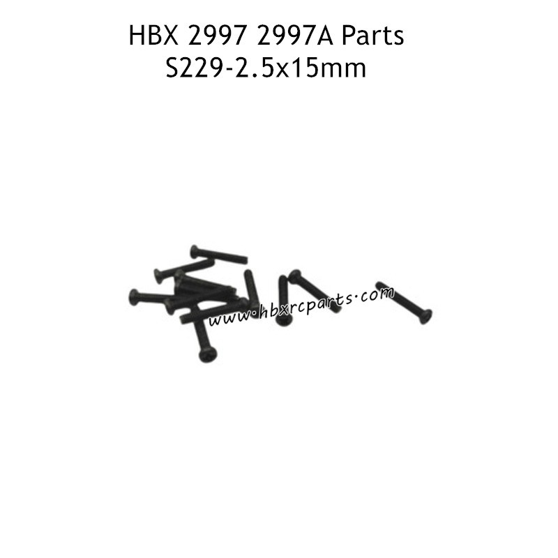 HBX 2997 2997A Parts PMHO2.5X15mm Pan Head Self Tapping Screws S229 HBX 2997 2997A Parts PMHO2.5X15mm Pan Head Self Tapping Screws S229