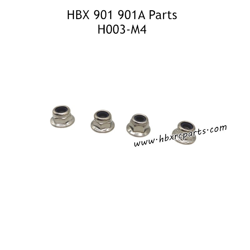 HAIBOXING HBX 901A RC Car Parts M4 Flange Locknut H003 HAIBOXING HBX 901A RC Car Parts M4 Flange Locknut H003