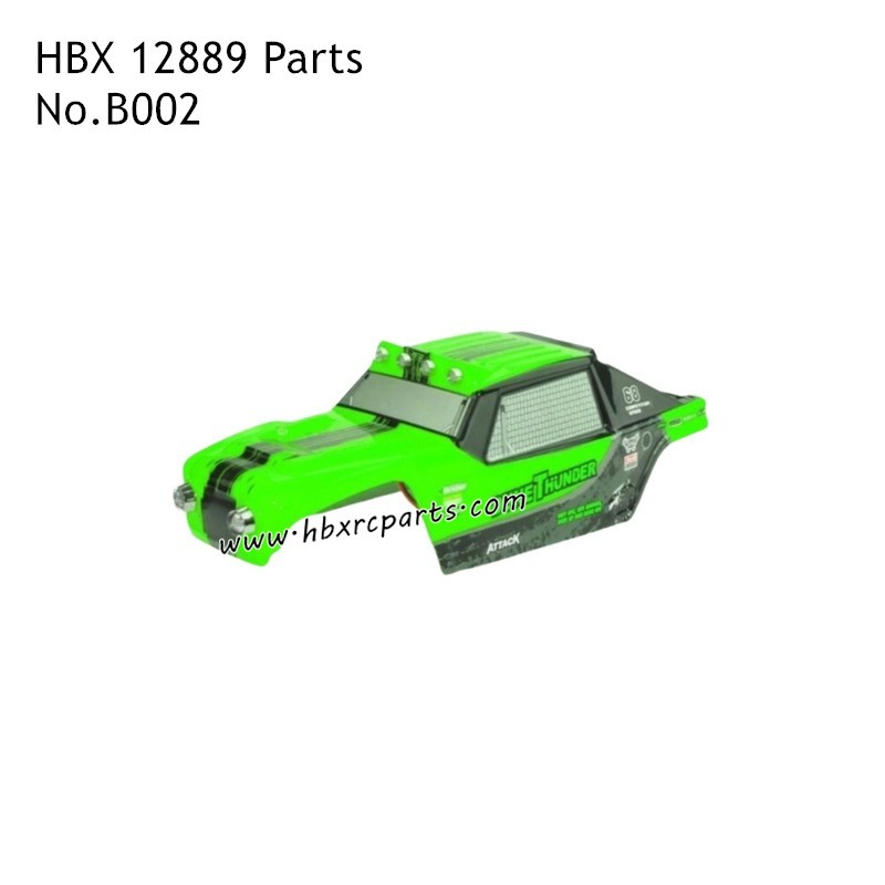 HAIBOXING HBX 12889 Thruster Parts Car Body Shell B002 Green HAIBOXING HBX 12889 Thruster Parts Car Body Shell B002 Green