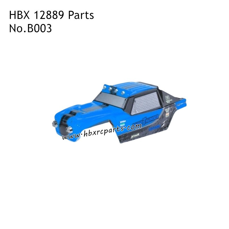 HAIBOXING HBX 12889 Thruster Parts Car Body Shell B003 Blue HAIBOXING HBX 12889 Thruster Parts Car Body Shell B003 Blue