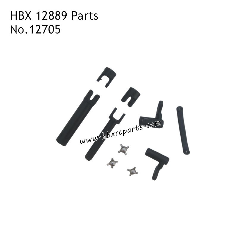 HAIBOXING HBX 12889 Thruster Parts Centre Rear Drive Shaft and Steering Bushes 12705 HAIBOXING HBX 12889 Thruster Parts Centre Rear Drive Shaft and Steering Bushes 12705