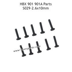 HAIBOXING HBX 901A Parts 2.6X10mm Round Head Self Tapping Screws S029