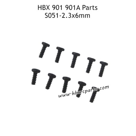 HAIBOXING HBX 901A Parts 2.3X6mm Round Head Self Tapping Screws S051