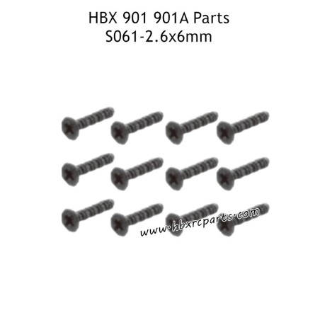 HAIBOXING HBX 901A Parts KBHO2.6X6mm Screws S061