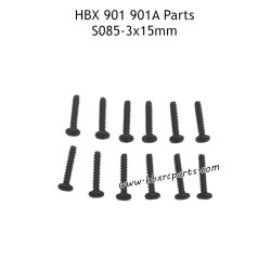 HAIBOXING HBX 901A Parts 3X15mm Round Head Self Tapping Screws S085