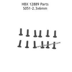 HAIBOXING HBX 12889 RC Truck Parts 2.3X6mm Round Head Self Tapping Screws S051
