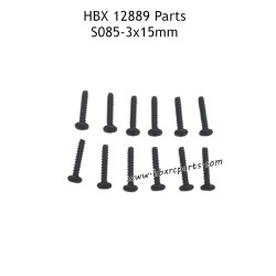 HAIBOXING HBX 12889 RC Truck Parts 3X15mm Round Head Self Tapping Screws S085