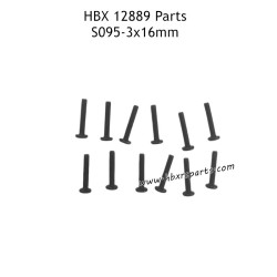 HAIBOXING HBX 12889 RC Truck Parts 3X16mm Round Head Screws S095