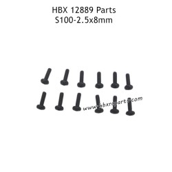 HAIBOXING HBX 12889 RC Truck Parts 2.5X8mm Round Head Screws S100