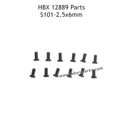 HAIBOXING HBX 12889 RC Truck Parts 2.5X6mm Round Head Screws S101