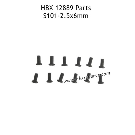 HAIBOXING HBX 12889 RC Truck Parts 2.5X6mm Round Head Screws S101
