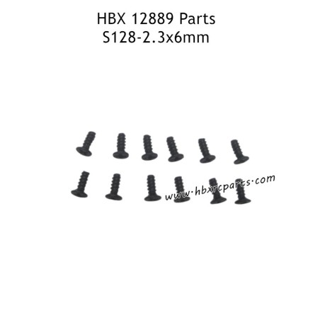 HAIBOXING HBX 12889 RC Truck Parts 2.3X6mm Countersunk Self Tapping Screws S128