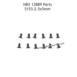 HAIBOXING HBX 12889 RC Truck Parts 2.5X5mm Countersunk Screws S153