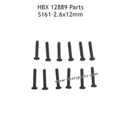 HAIBOXING HBX 12889 RC Truck Parts 2.6X12mm Round Head Self Tapping Screws S161