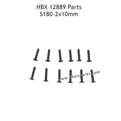HAIBOXING HBX 12889 RC Truck Parts 2X10mm Countersunk Screws S180