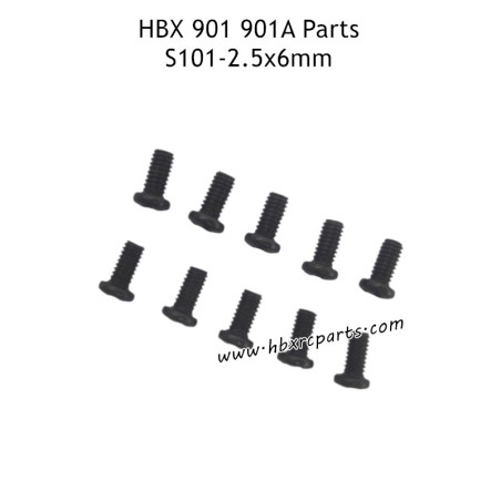 HAIBOXING HBX 901A Parts 2.5X6mm Round Head Screws S101