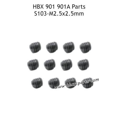 HAIBOXING HBX 901A Parts M2.5X2.5mm Set Screws S103