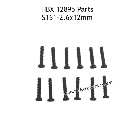 HAIBOXING HBX 12895 Parts 2.6X12mm Round Head Self Tapping Screws S161