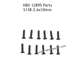 HAIBOXING HBX 12895 Parts 2.6X10mm Countersunk Self Tapping Screw S138