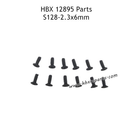 HAIBOXING HBX 12895 Parts 2.3X6mm Countersunk Self Tapping Screw S128